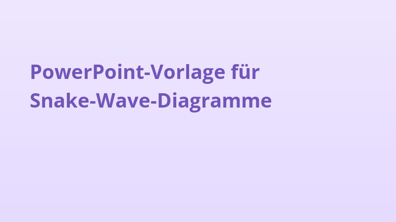 PowerPoint-Vorlage für Snake-Wave-Diagramme