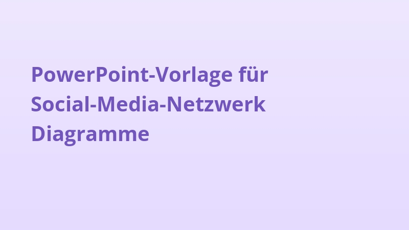 PowerPoint-Vorlage für Social-Media-Netzwerk Diagramme