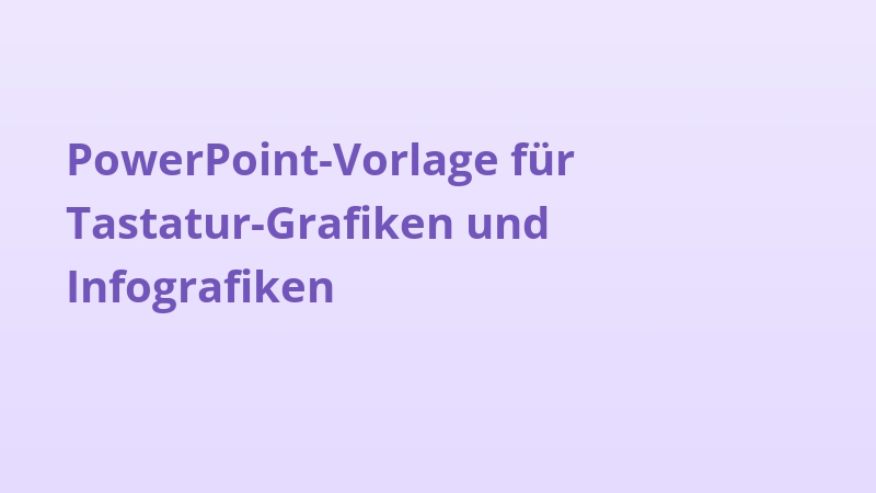 PowerPoint-Vorlage für Tastatur-Grafiken und Infografiken