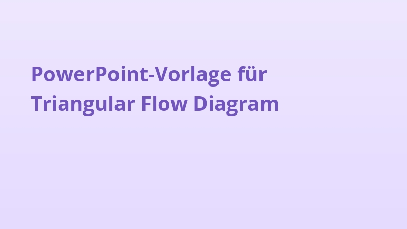 PowerPoint-Vorlage für Triangular Flow Diagram