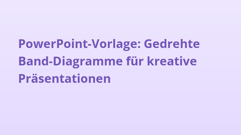 PowerPoint-Vorlage: Gedrehte Band-Diagramme für kreative Präsentationen