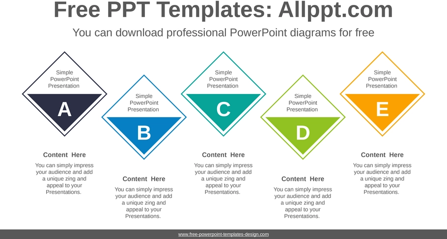 powerpoint-vorlage-horizontal-diamond-design