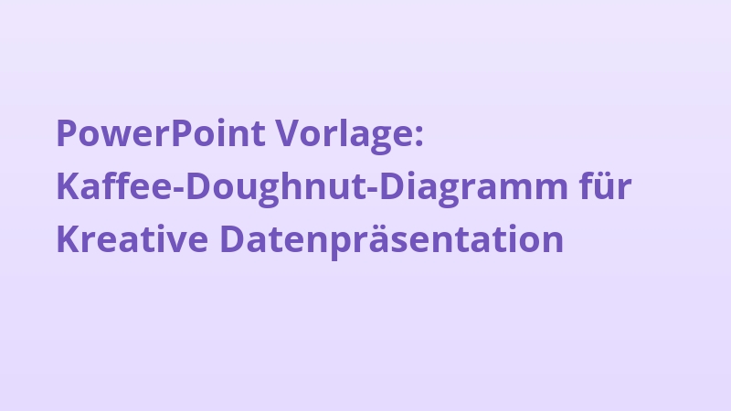 PowerPoint Vorlage: Kaffee-Doughnut-Diagramm für Kreative Datenpräsentation