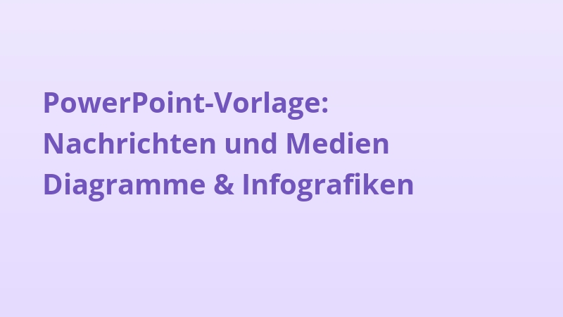 PowerPoint-Vorlage: Nachrichten und Medien Diagramme & Infografiken