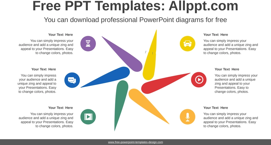 powerpoint-vorlage-radiales-diagramm-und-infografiken