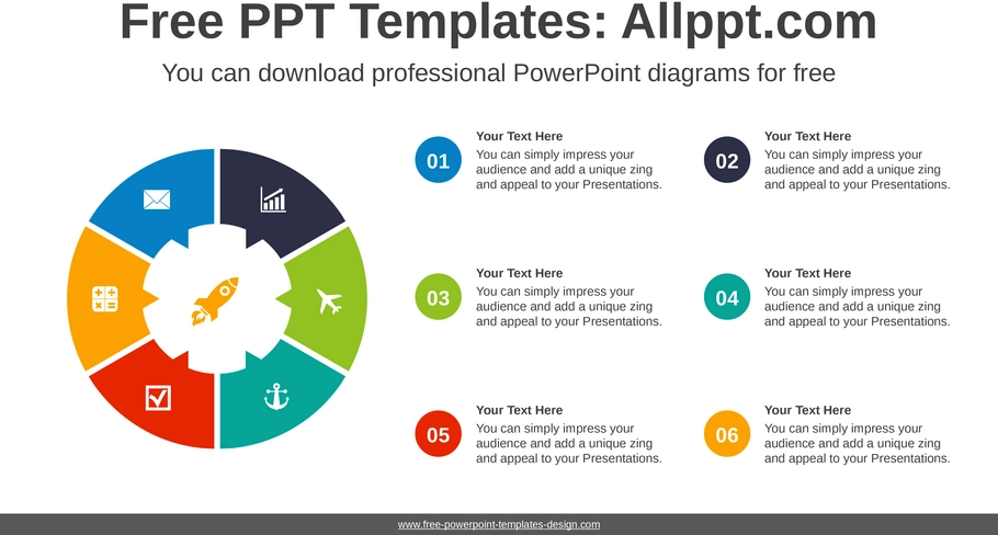 powerpoint-vorlage-radiales-diagramm-zur-visualisierung