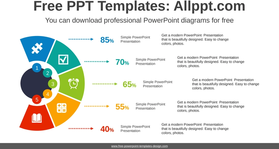 powerpoint-vorlage-semi-doughnut-diagramm-datenvisualisierung
