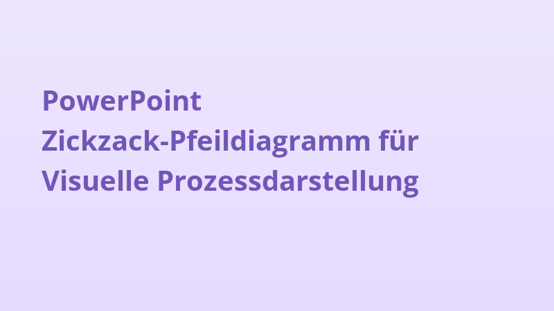 PowerPoint Zickzack-Pfeildiagramm für Visuelle Prozessdarstellung