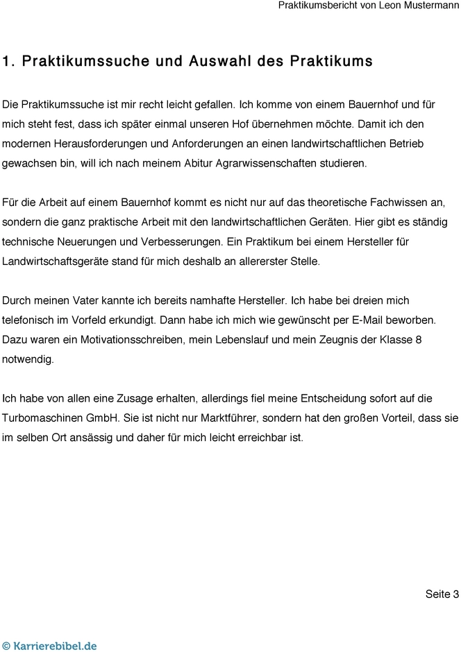 praktikumsbericht-muster-vorlage
