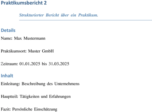 praktikumsbericht-vorlage-fuer-erfahrungen-und-einschaetzungen