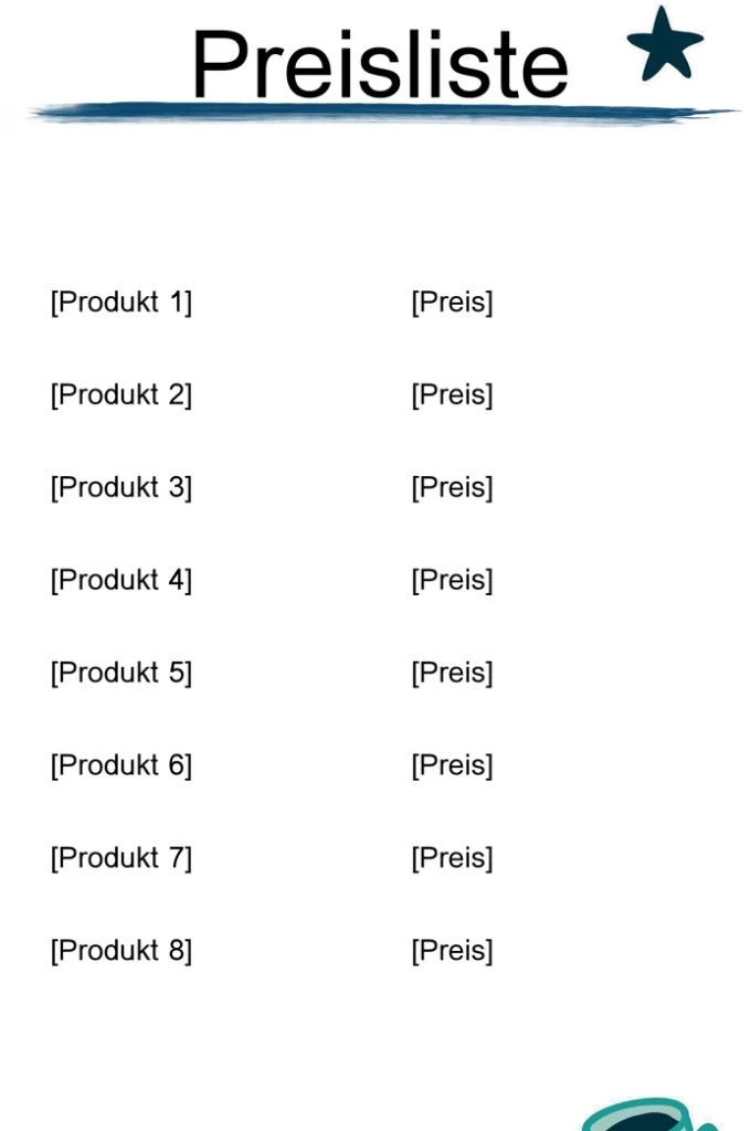 preisliste-vorlage-fuer-produkte-und-dienstleistungen
