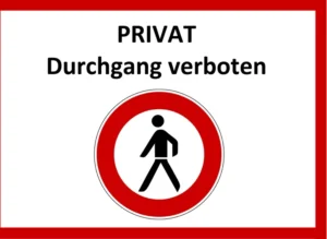 privat-durchgang-verboten-schild-gestalten