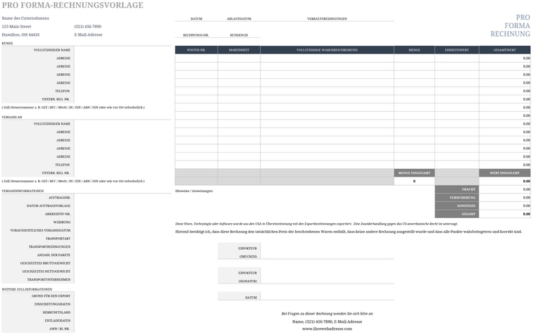 pro-forma-rechnungsvorlage-excel-fuer-klare-finanzkommunikation