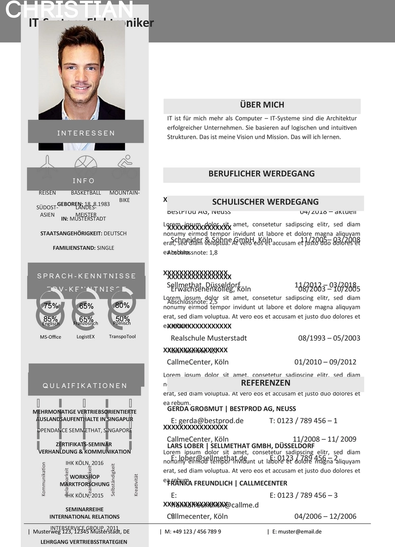 professioneller-lebenslauf-vorlage-fuer-bewerbungen