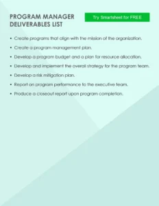 program-manager-deliverables-liste