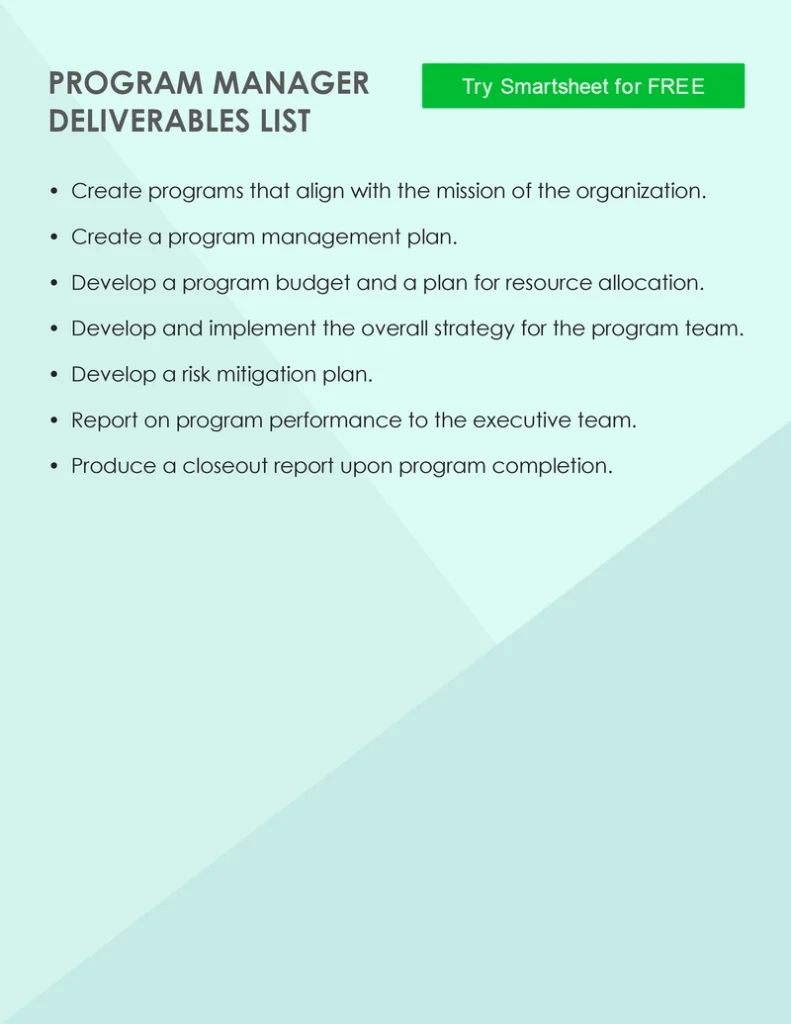 program-manager-deliverables-liste