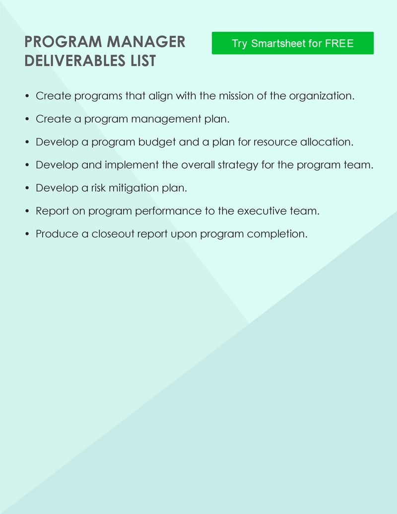 program-manager-deliverables-liste