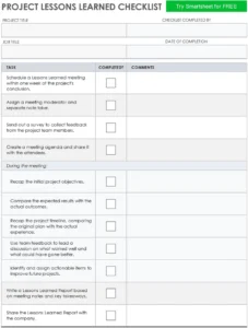 project-lessons-learned-checklist