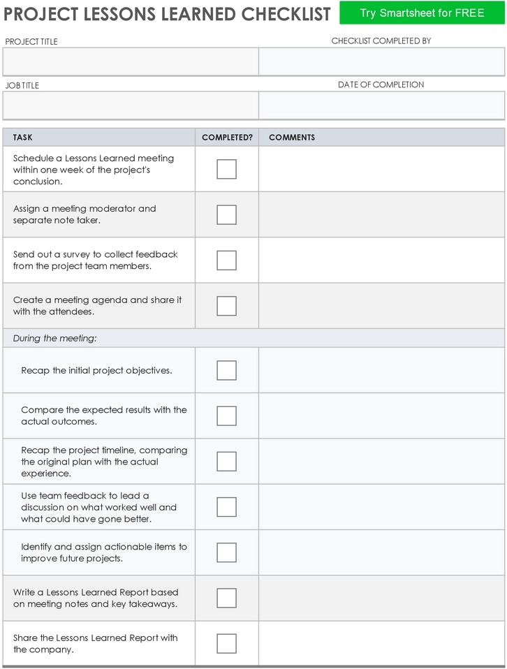 project-lessons-learned-checklist