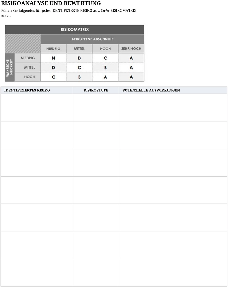 projekt-risikomanagement-plan-vorlage