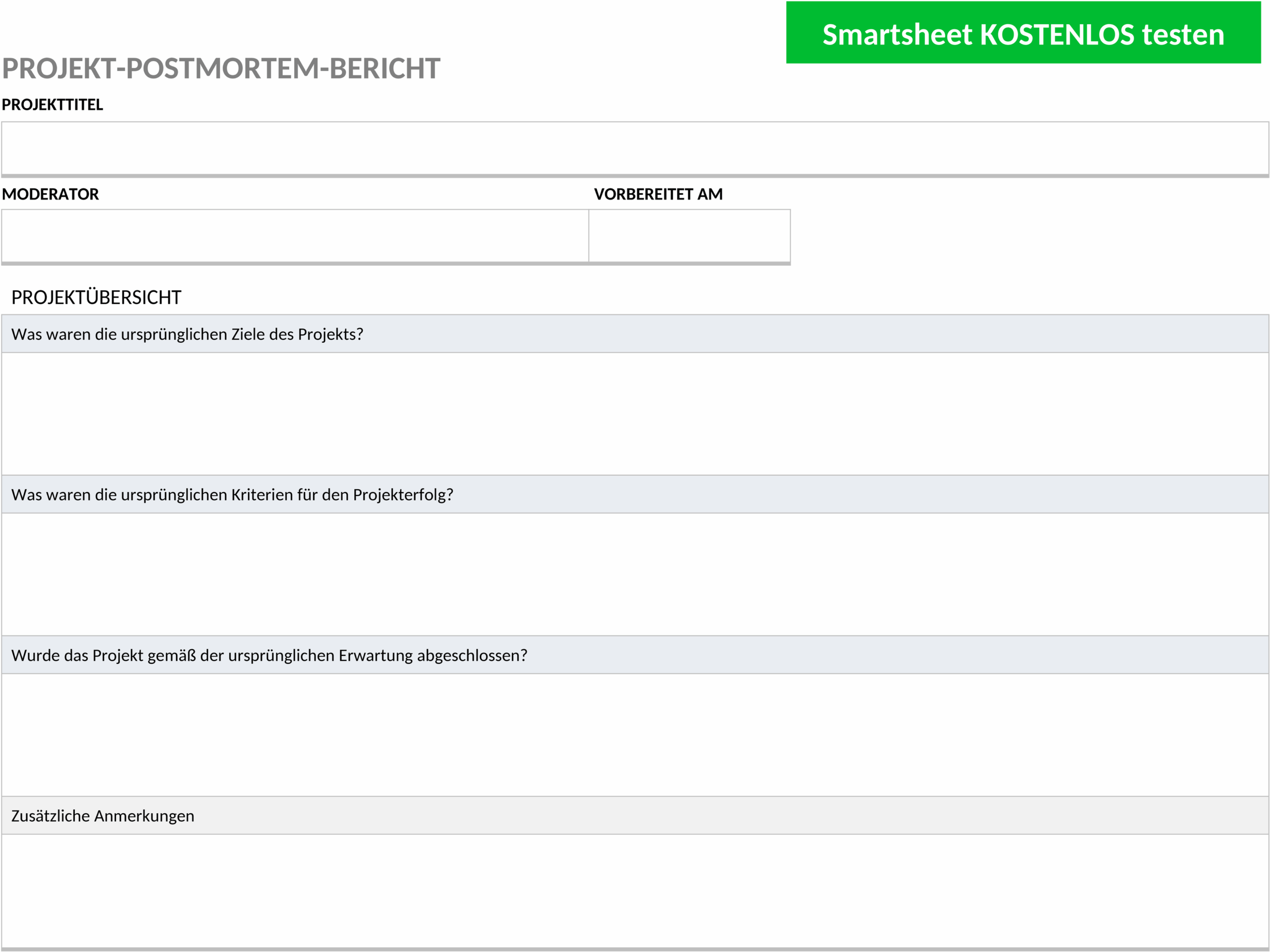 Projektabschluss-Bericht im Word-Format