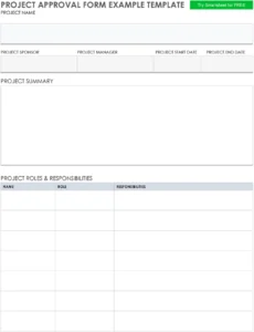 projektgenehmigungs-formular-vorlage