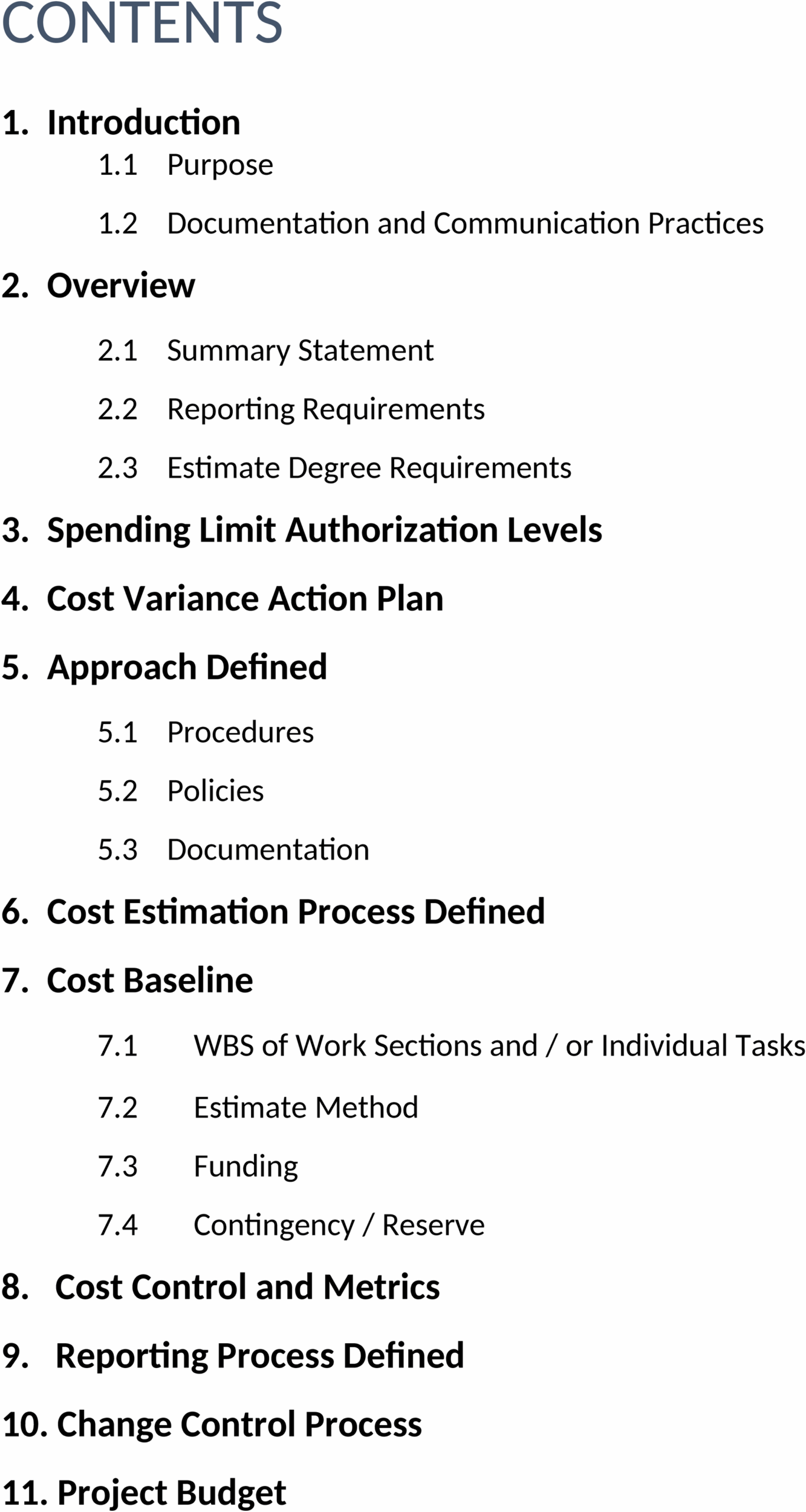 Projektmanagement-Budget-Word-Vorlage