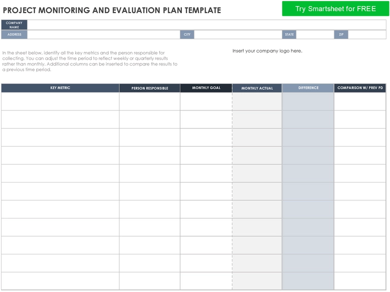 projektmonitoring-evaluierungsplan-vorlage