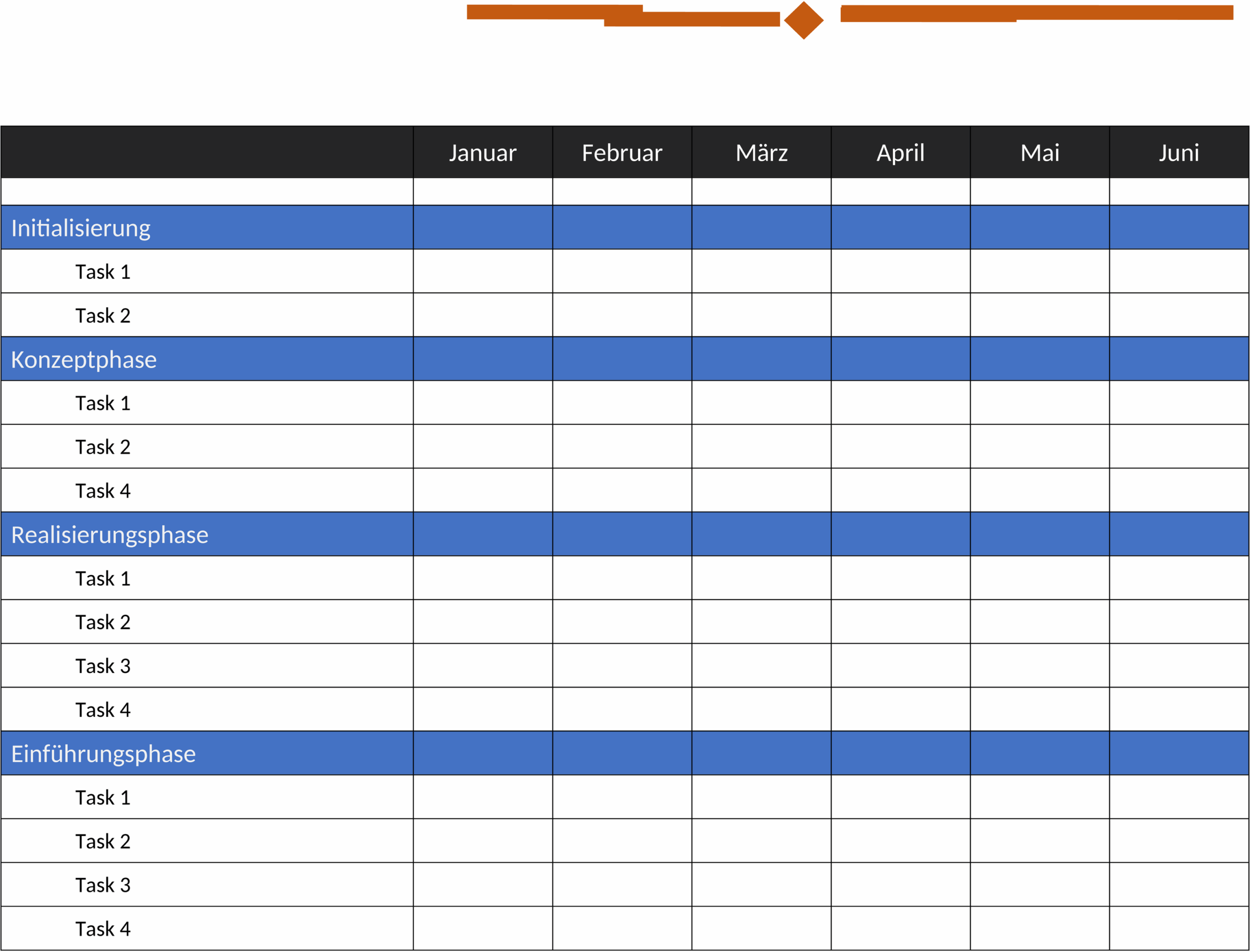 Projektplan-Vorlage - Word Dateityp