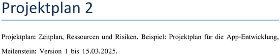 projektplan-zeitplan-ressourcen-risiken-app-entwicklung