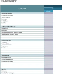 public-relations-budget-vorlage-excel