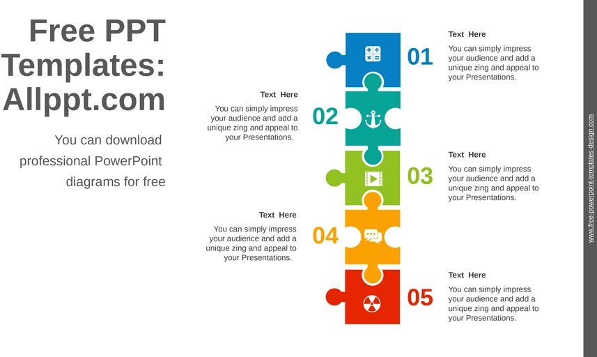 puzzle-list-powerpoint-diagramm