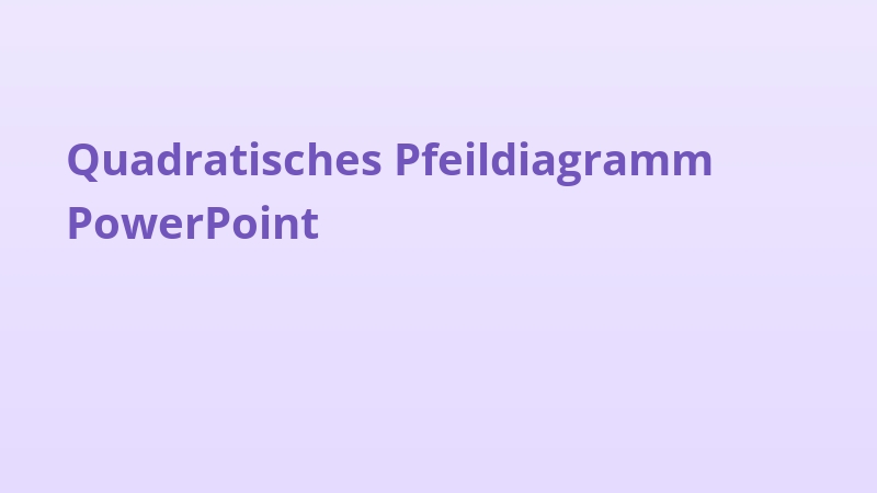 Quadratisches Pfeildiagramm PowerPoint