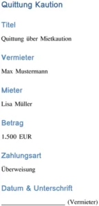 quittung-ueber-mietkaution-vorlage