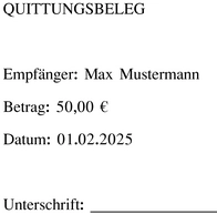quittungsbeleg-dokumentation-geldtransaktionen-organisation