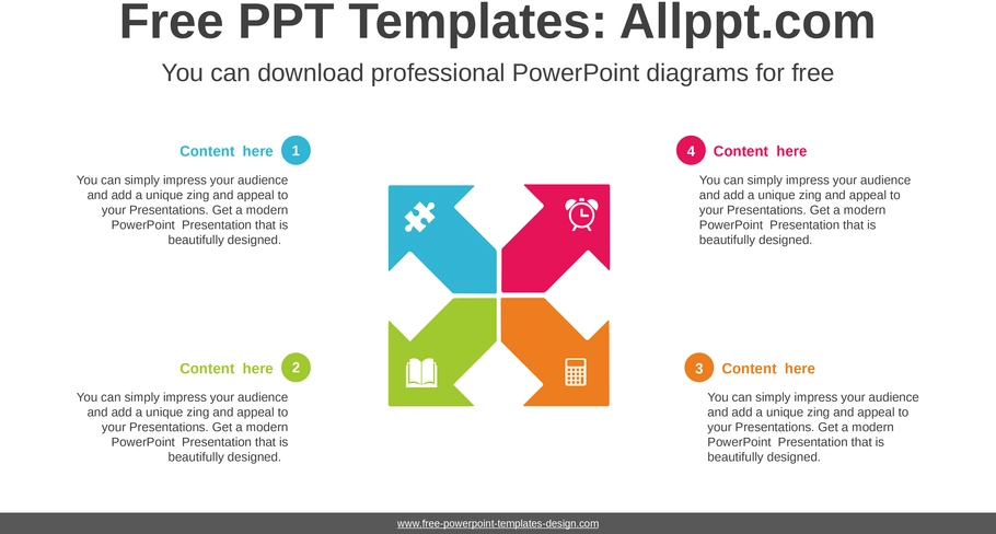 radial-four-arrow-diagramm-powerpoint