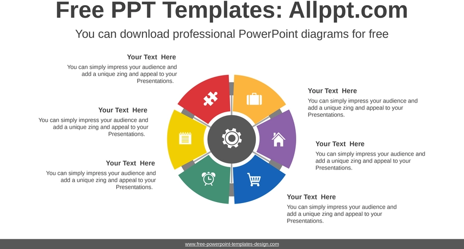 radiale-doughnut-diagramm-powerpoint-vorlage
