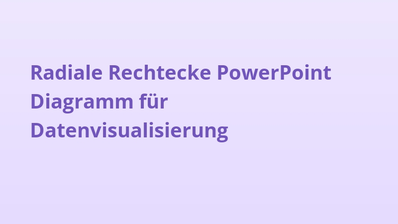 Radiale Rechtecke PowerPoint Diagramm für Datenvisualisierung