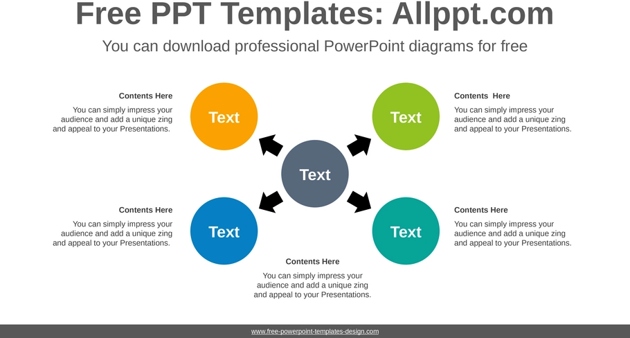 radiales-diagramm-powerpoint-vorlage