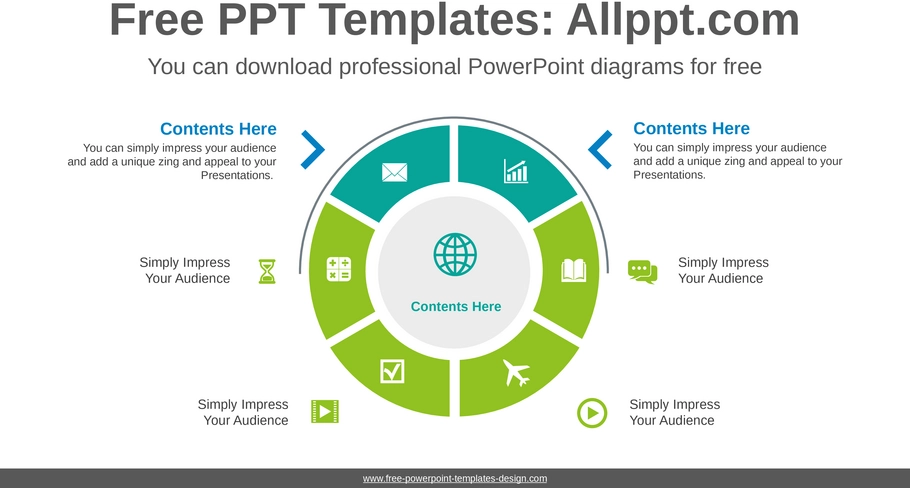 radiales-donut-diagramm-powerpoint-vorlage