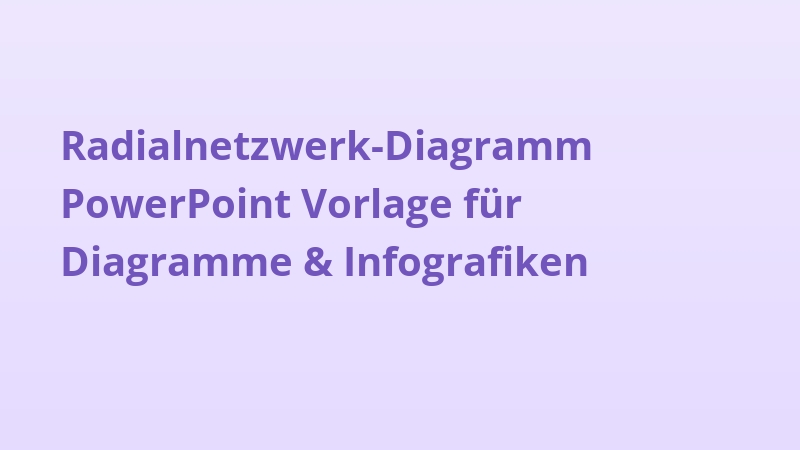 Radialnetzwerk-Diagramm PowerPoint Vorlage für Diagramme & Infografiken
