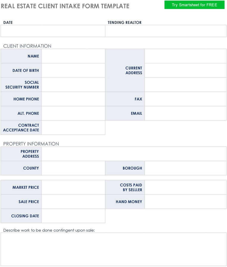 real-estate-client-intake-form