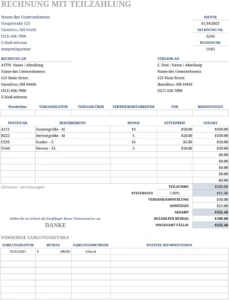 rechnung-mit-teilzahlung-vorlage-excel