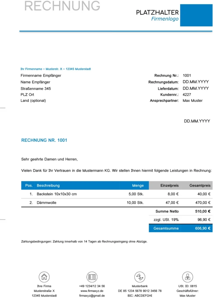 rechnung-vorlage-fuer-deine-abrechnung