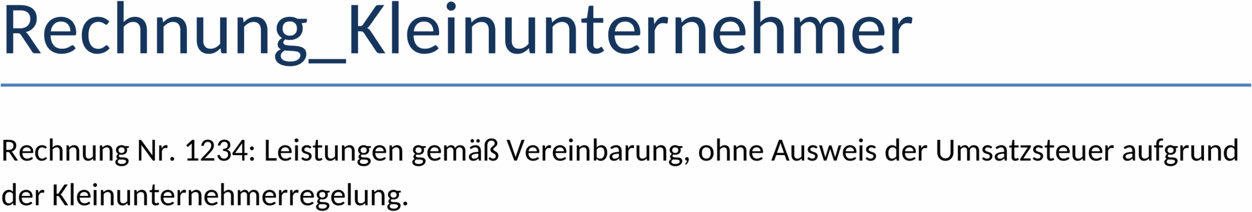 Rechnungsvorlage für Kleinunternehmer.docx