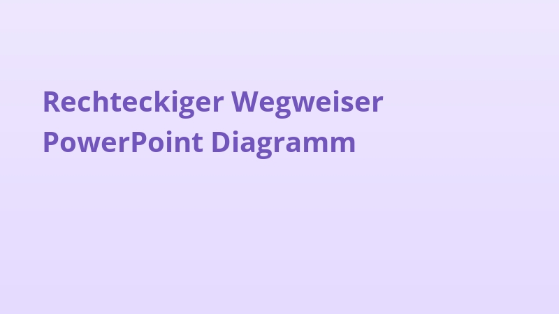 Rechteckiger Wegweiser PowerPoint Diagramm