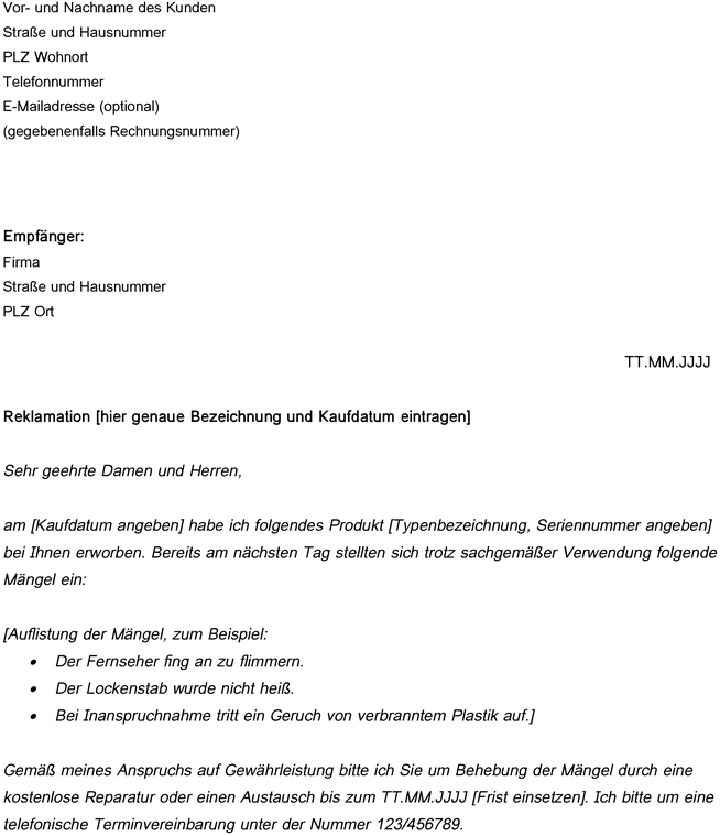 reklamation-vorlage-fuer-kundenkommunikation