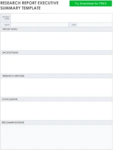 research-report-executive-summary-template