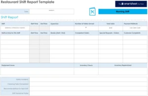 restaurant-shift-report-vorlage