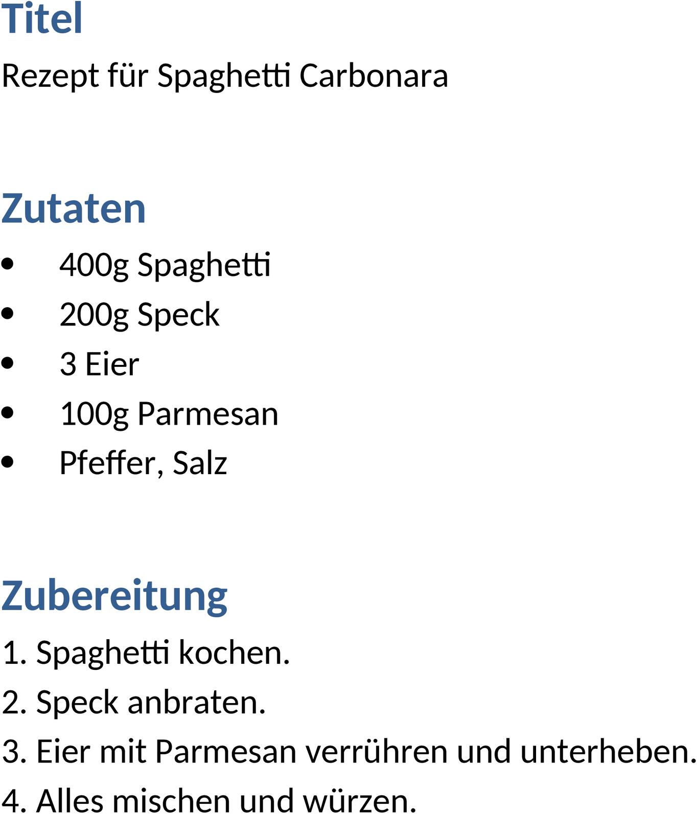 Rezept Word-Vorlage